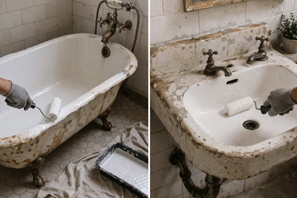 baignoire و avaboدهان ريزين مخصص